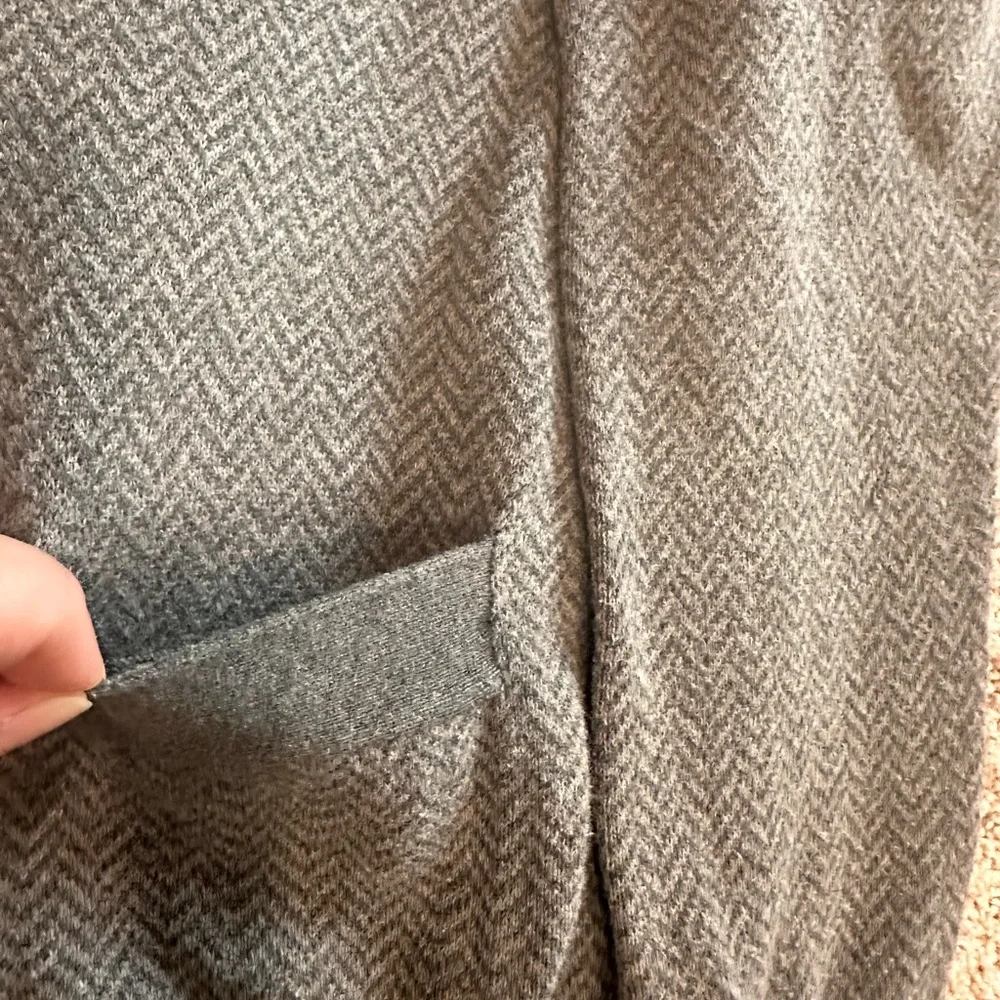 Charcoal Gray Cardigan Sweater - Picture 4 of 9